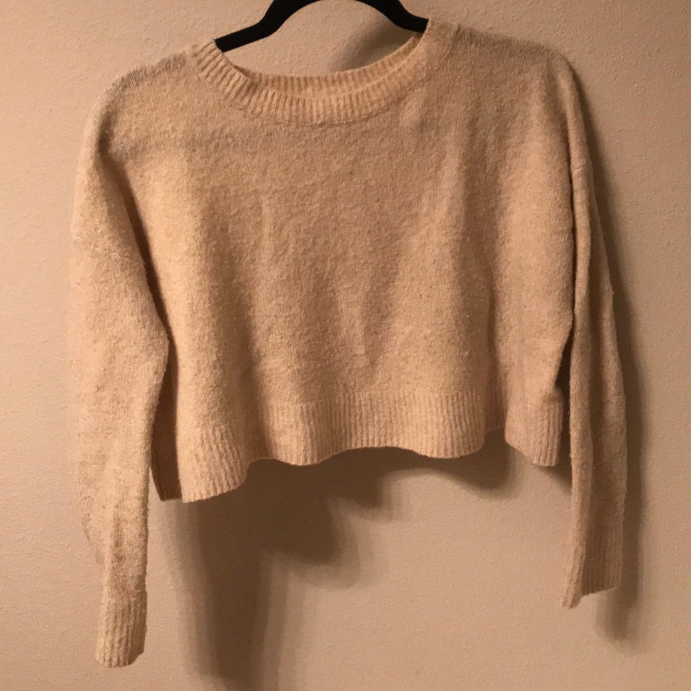 Cropped boxy urban outfitters sweater